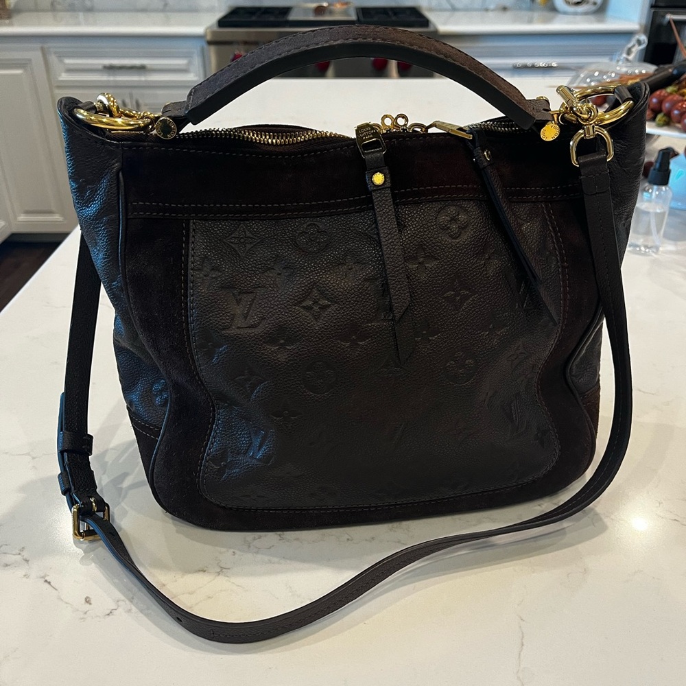 Louis Vuitton Empriente brown suede and leather